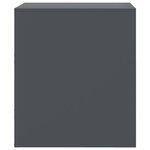 vidaXL Tables de chevet 2 Pièces anthracite 34 5x39x44 cm acier