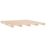 vidaXL Lit de palette 140x200 cm bois de pin massif