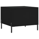 vidaXL Table basse Noir 50x50x40 cm Bois d'ingénierie