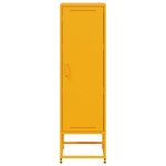 vidaXL Buffet jaune moutarde 36x39x123 cm acier