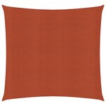 vidaXL Voile d'ombrage 160 g/m² carré terre cuite 4 5x4 5 m PEHD
