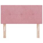 Headboard LED vidaXL Capitonné Rose 100 cm en Velours