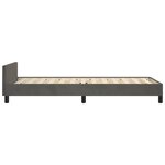 vidaXL Cadre de lit sans matelas gris foncé 100x200 cm velours