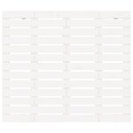 vidaXL Tête de lit murale Blanc 126x3x91 5 cm Bois massif de pin