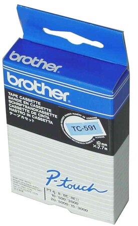 Cassette ruban tc noir/bleu 12mmx7 7m tc501 brother