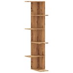 vidaXL Étagère d'angle murale chêne artisanal bois d'ingénierie