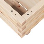vidaXL Jardinière 40x40x26 5 cm bois de pin massif