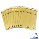 Lot de 50 enveloppes à bulles pro+ marron h/8 format 260x360 mm