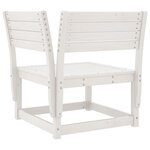 vidaXL Salon de jardin 3 Pièces blanc bois de pin massif