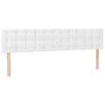 vidaXL Cadre de lit avec tête de lit blanc 120x190 cm similicuir