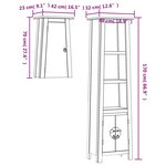 vidaXL Ensemble de meubles de salle de bain 2 Pièces bois de pin massif
