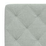 vidaXL Cadre de lit sans matelas gris clair 100x200 cm velours