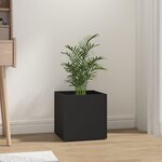 vidaXL Jardinière noir 40x40x40 cm bois d'ingénierie