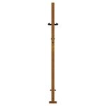 vidaXL Portail de jardin 105x155 cm acier corten conception de carré