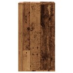 vidaXL Commode d'angle vieux bois 40x41x76 cm bois d'ingénierie