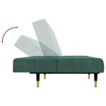 vidaXL Ensemble de canapés 2 Pièces vert foncé velours