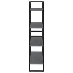 vidaXL Bibliothèque à 4 niveaux Gris 80x30x140 cm Bois de pin massif