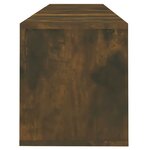 vidaXL Meuble TV chêne fumé 120x30x40 5 cm bois d'ingénierie