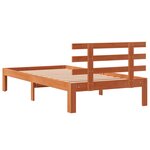 vidaXL Cadre de lit sans matelas cire marron 75x190 cm bois pin massif