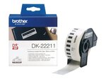 Rouleau Film étiquettes continues 29 mm x 15 2m Blanc BROTHER