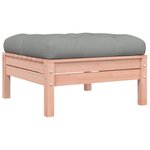 vidaXL Salon de jardin avec coussins 10 Pièces bois massif sapin douglas