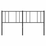 vidaXL Tête de lit métal noir 180 cm