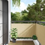vidaXL Écran d'intimité de balcon crème 600x75 cm PVC