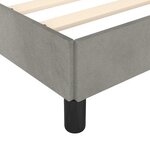 vidaXL Cadre de lit sans matelas gris clair 160x200 cm velours