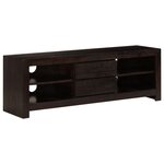 vidaXL Meuble TV Bois d'acacia massif 120 x 30 x 40 cm Marron foncé