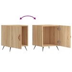 vidaXL Table de chevet chêne sonoma 40x40x50 cm bois d’ingénierie