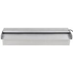 Lame d'eau rectangulaire à LED 45 cm en acier inoxydable pour piscine