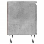 vidaXL Meuble TV gris béton 104x35x50 cm bois d'ingénierie