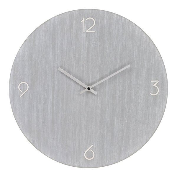 Horloge murale Ravenna gris clair mouvement silencieux Ø 40