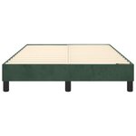vidaXL Cadre de lit sans matelas vert foncé 120x200 cm velours