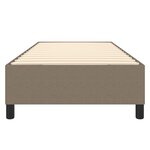 vidaXL Cadre de lit sans matelas taupe 80x200 cm tissu