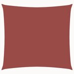 vidaXL Voile de parasol tissu oxford carré 2x2 m terre cuite
