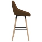vidaXL Tabouret de bar Marron Tissu