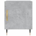 vidaXL Table de chevet gris béton 40x40x50 cm bois d’ingénierie