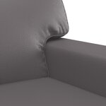 vidaXL Ensemble de canapés 2 Pièces avec coussins gris similicuir