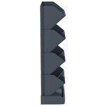 vidaXL Ensemble de jardinières verticales 4 Pièces Anthracite PP