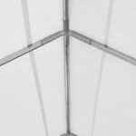vidaXL Tente de rangement PVC 550 g/m² 4x6 m Blanc