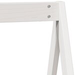 vidaXL Lit superposé avec toit blanc 75x190 cm bois massif de pin