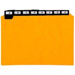 Guide de classement 148 x 210 mm exacompta jaune - jeu de 24