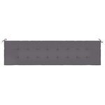 vidaXL Coussin de banc de jardin anthracite 200x50x4 cm tissu oxford