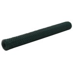 vidaXL Grillage Acier avec revêtement en PVC 25x1 2 m Vert