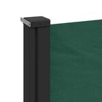 vidaXL Auvent latéral rétractable vert foncé 140x600 cm