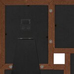 vidaXL Collage de cadres photo pour photo de 4x(13x18 cm) Marron MDF