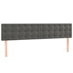 vidaXL Sommier à lattes de lit et matelas Gris foncé 200x200cm Velours