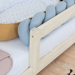 Lit cabane enfant NAKANA 80 x 180 bleu clair