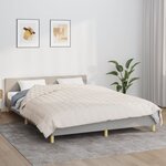 vidaXL Couverture lestée Crème clair 220x240 cm 15 kg Tissu